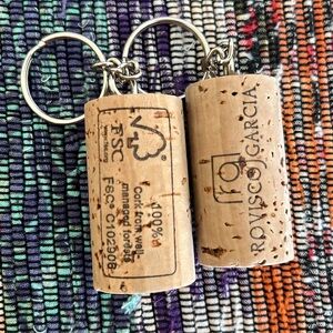 2 Cork Keychains from Portugal